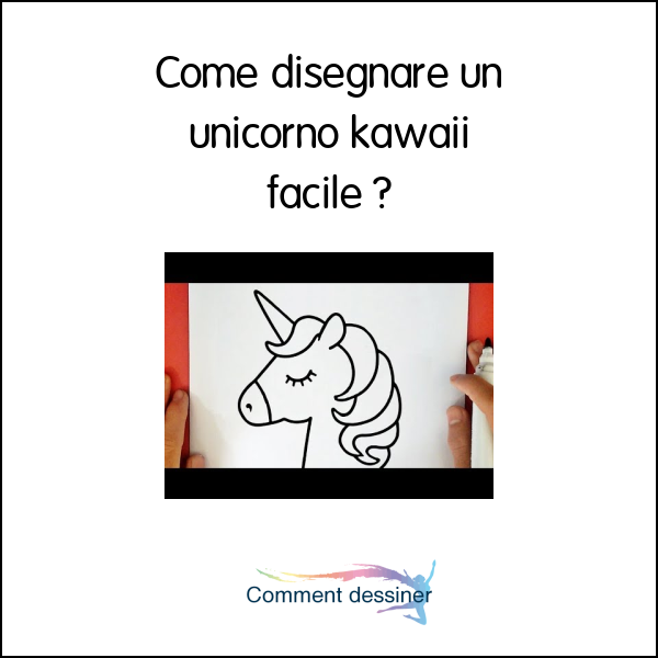 Come disegnare un unicorno kawaii facile